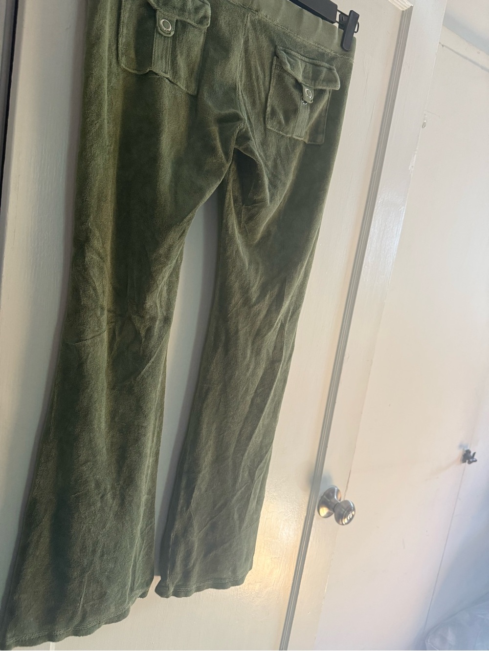 Juicy Couture Olive Green Valor Pants with Button Flap Pockets - Picture 10 of 13